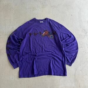 90s Vintage Western Horse Graphic Long Sleeve Tee